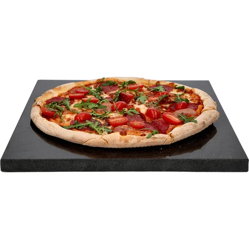 Pedra para pizza em granito retangular 37 x 35 cm - 5