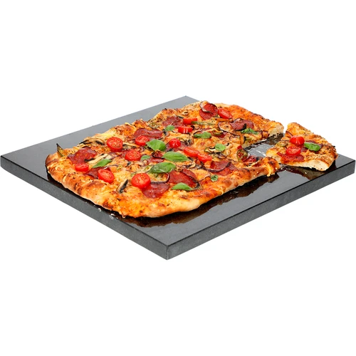 Pedra para pizza em granito retangular 37 x 35 cm - 7