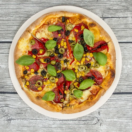 Pedra redonda para pizza, em cordierita, diâmetro 33 cm - 17