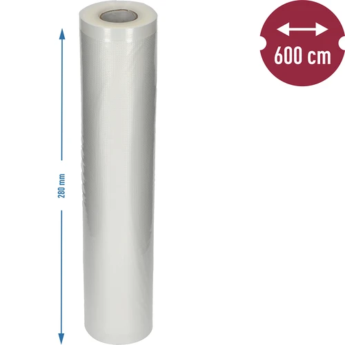 Película texturada em manga tubular – para seladora a vácuo, 28x600cm - 6