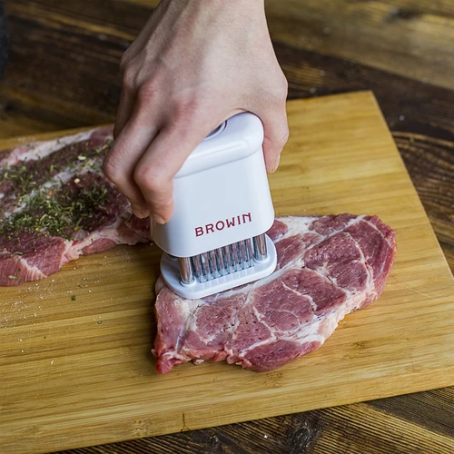 Perfurador de carnes com proteção - 12