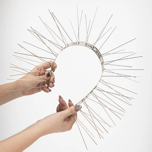 Picos anti-aves, em tira metálica, 10 unidades - 6