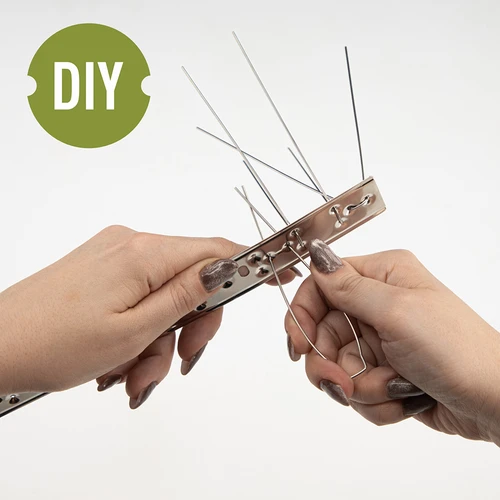 Picos anti-aves, em tira metálica, 10 unidades - 5