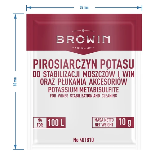 Pirossulfito de potássio 10 g - 3