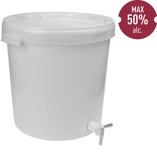 Pojemnik fermentacyjny 30 L z pokrywką i kranem - 2