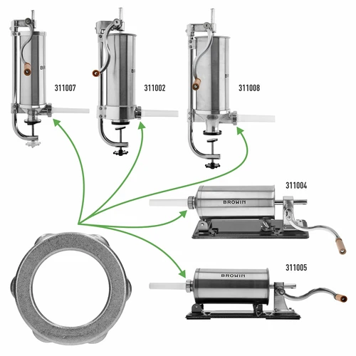 Porca para máquinas de enchidos Browin ref. 311002, 311004, 311005, 311007, 311008 - 3