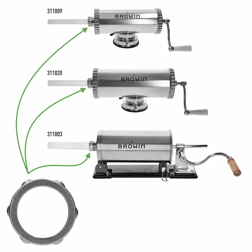 Porca roscada para máquinas de enchidos Browin nº 311003, 311009, 311020 - 3
