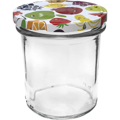 Pote de 350 ml com tampa colorida - 6 unid. - 3