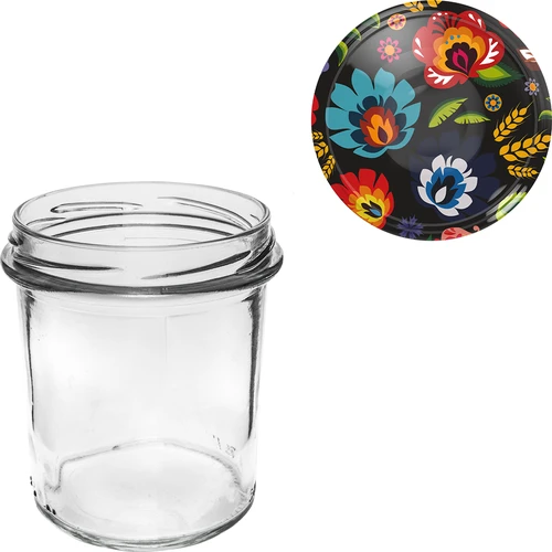 Pote de 350 ml com tampa colorida - 6 unid. - 7