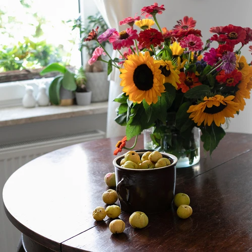 Pote de grés 1,8 L simples com tampa - 3