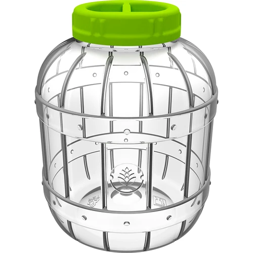 Pote inquebrável e multifuncional para fermentação + pinças, 5L - 2
