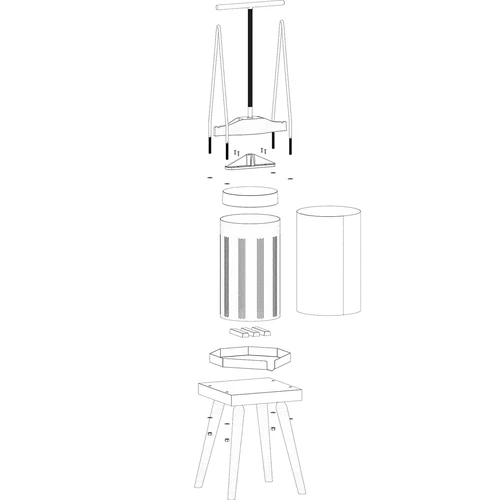 Prensa de armação para fruta – com cesto metálico, para 10L - 4