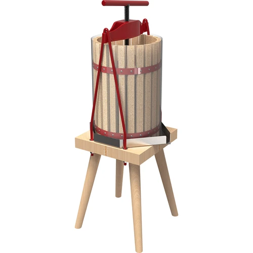 Prensa de cesto para fruta – com cesto de madeira, 10 L - 3