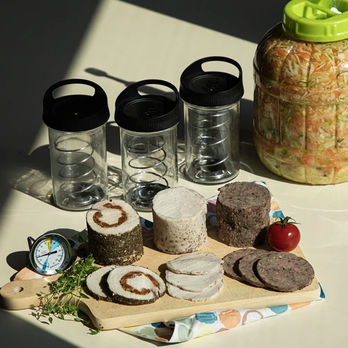 Prensa de fiambre em vidro para 450 g - 12