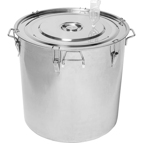 Recipiente de aço inoxidável 161 L com tampa - 3