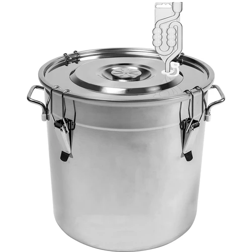 Recipiente de aço inoxidável 30 L com tampa  - 1 