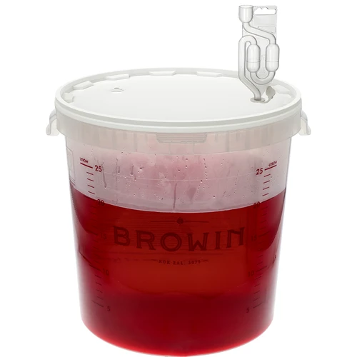 Recipiente de fermentação 30 L com marcação impressa e 3 borbulhadores - 5