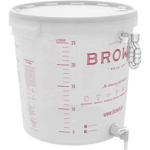Recipiente de fermentação 30 L com tampa e torneira - 7