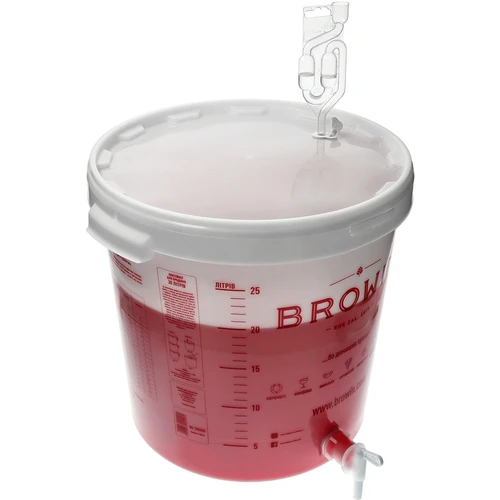 Recipiente de fermentação 30 L com tampa, torneira e tubo UA - 12