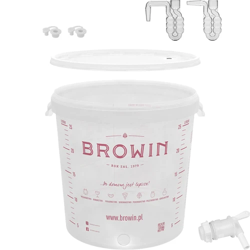 Recipiente de fermentação de 30 L com tampa e torneira