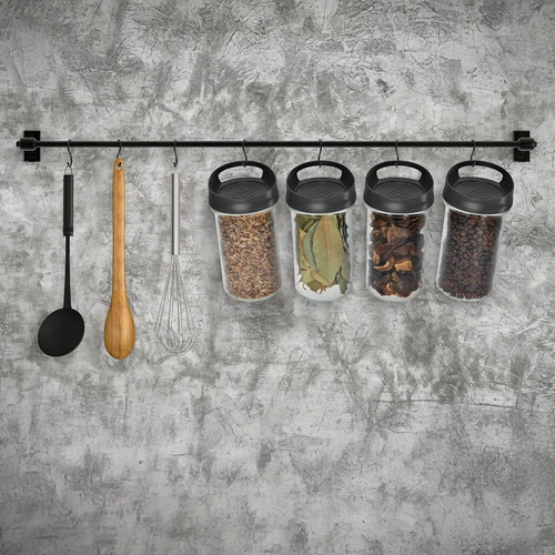 Recipiente de vidro 545 ml, com tampa para pendurar - 6