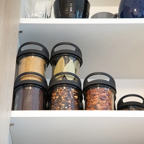 Recipiente de vidro de 350 ml, com tampa para pendurar - 7