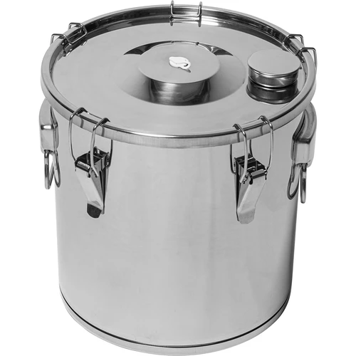 Recipiente para fermentação e destilação - aço inoxidável 18 L, 5 fechos de pressão - 2