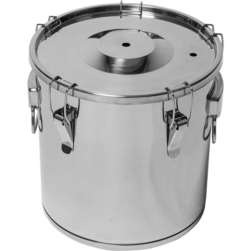 Recipiente para fermentação e destilação - aço inoxidável 18 L, 5 fechos de pressão - 5