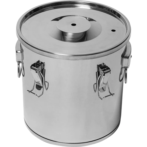 Recipiente para fermentação e destilação - aço inoxidável 18 L, 5 fechos de pressão - 6
