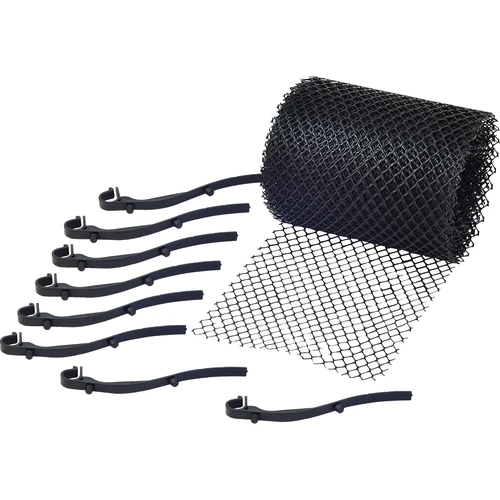 Rede de proteção para caleira 0,16 x 6 m + 15 clips