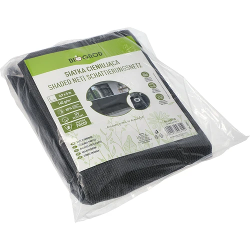 Rede de sombreamento (80%, 140 g/m²) 0,9x5 m, grafite - 2