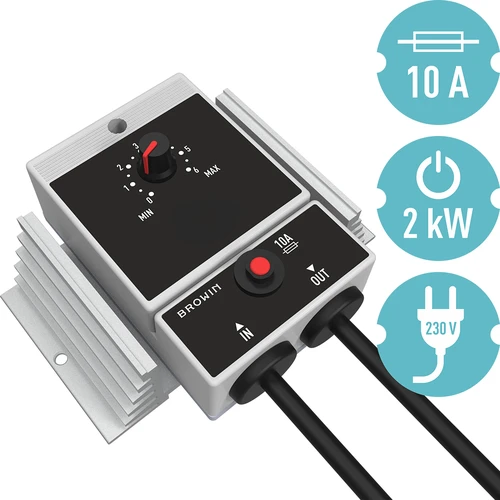 Regulador de potência do aquecedor, até 2 kW - 3