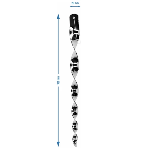 Repelente de pássaros – espirais refletoras em prata, 6 peças - 4