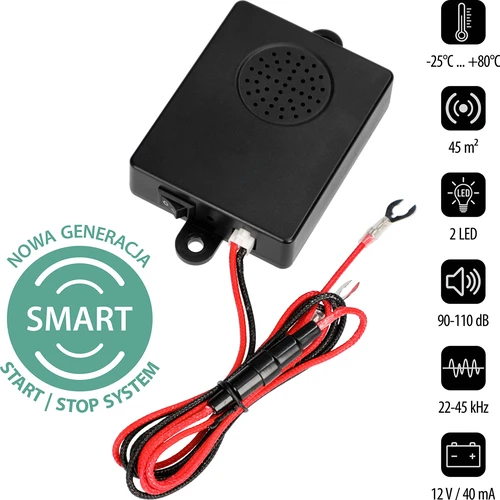 Repelente para automóvel contra fuinhas e roedores (ultrassónico)