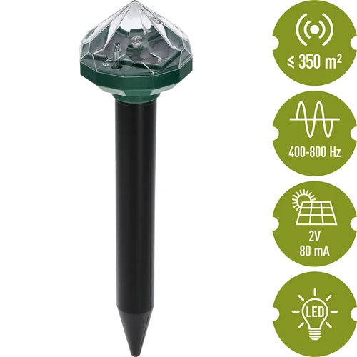 Repelente solar de toupeiras com lâmpada LED - 7