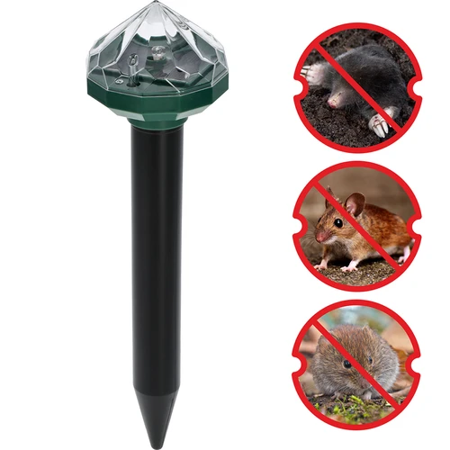 Repelente solar de toupeiras com lâmpada LED - 6