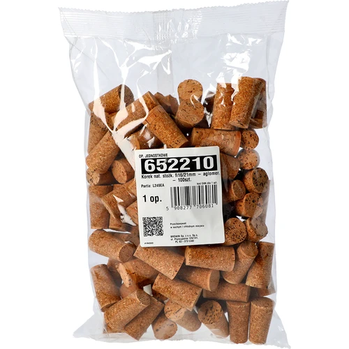 Rolha cónica natural Ø16/21 mm - aglomerada - 100 unid. - 3