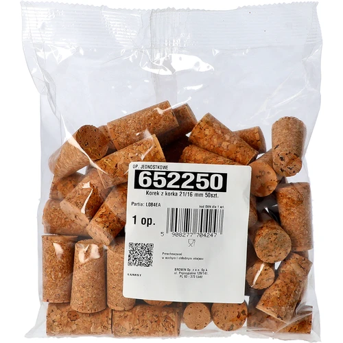 Rolhas de cortiça 21/16 mm, 50 un. - 3