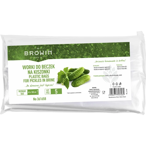 Saco para fermentação - para barris de 65 e 80 L - 5 unidades