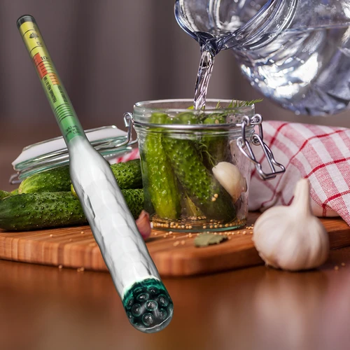 Salinômetro inquebrável com tubo de ensaio, faixa de medição: 0-300 g de sal/L - 8