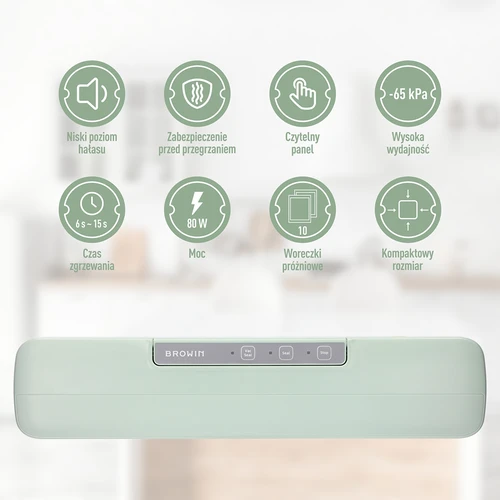 Seladora a vácuo – universal, cor pistácio - 7