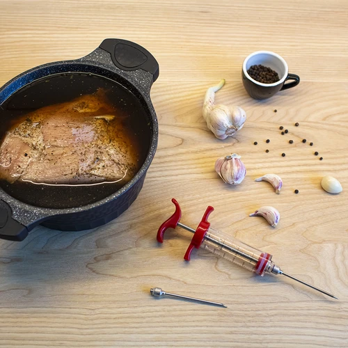 Seringa injetora para carnes 30 ml + 2 agulhas - 11