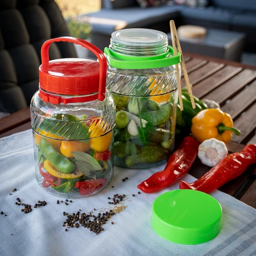 Słoik 3 L z plastikową pokrywą - 7