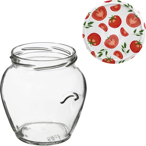 Słoik TO Amfora 580 ml z zakrętką kolorową fi82/6-6szt. - 11