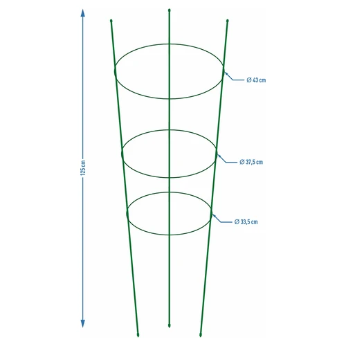 Suporte anelar para plantas com 3 anéis 1,2 m - 2