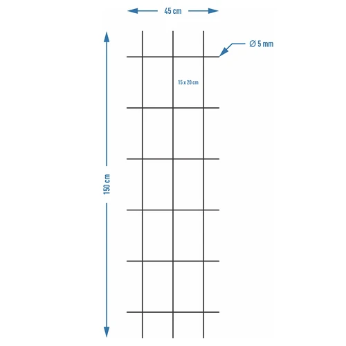 Suporte para plantas - treliça (150 cm x 45 cm) - 3 unidades - 7