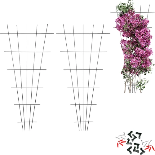 Suporte para plantas – treliça (150 cm x 75 cm), 2 unidades