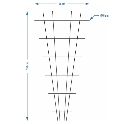 Suporte para plantas - treliça (150cm x 75cm) 2 peças - 7
