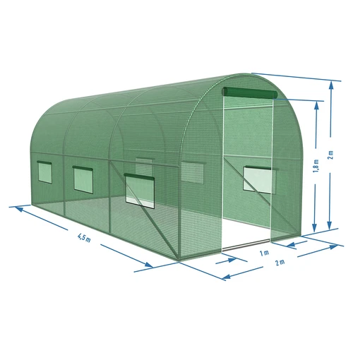 Szklarnia ogrodowa (foliowa) 2x4,5x2 m - 15