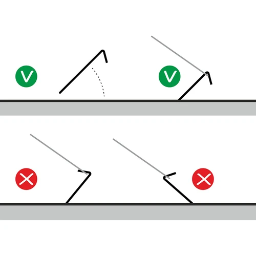 Szpilki do namiotu proste - 10 szt. - 5